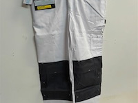 1 x werkbroek wit/grijs wolf line 48 - afbeelding 2 van  3
