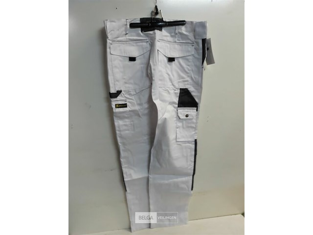 1 x werkbroek wit/grijs wolf line 48 - afbeelding 3 van  3