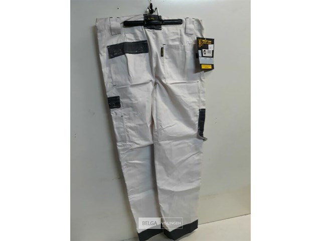 1 x werkbroek wit/grijs wolf line 48 - afbeelding 3 van  3