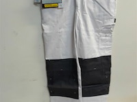 1 x werkbroek wit/grijs wolf line 48 - afbeelding 2 van  3