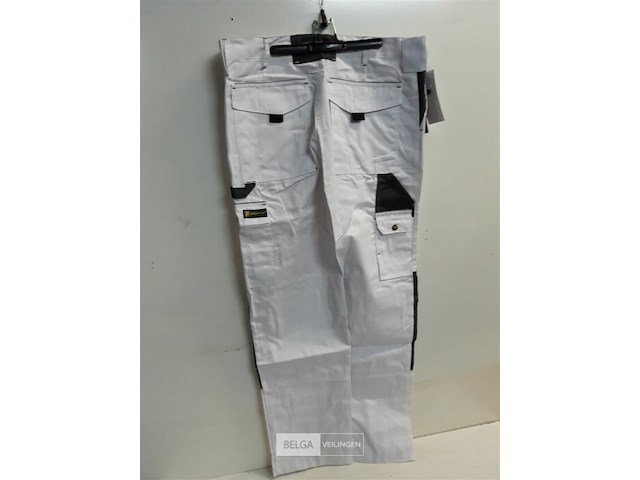 1 x werkbroek wit/grijs wolf line 48 - afbeelding 3 van  3