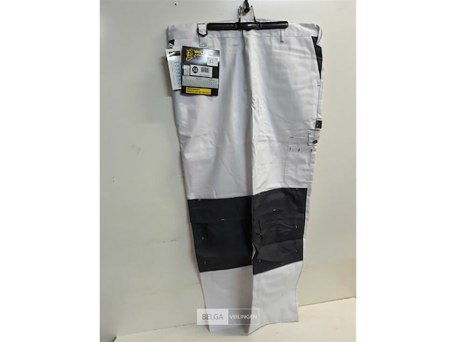 1 x werkbroek wit/grijs wolf line 50 - afbeelding 2 van  3