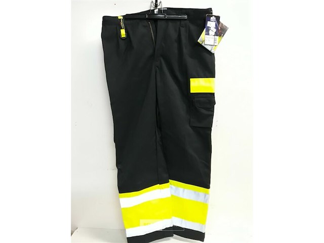 1 x werkbroek zwart/geel fluo fristads 50 - afbeelding 1 van  3