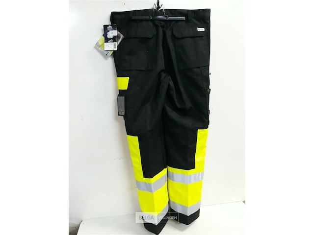 1 x werkbroek zwart/geel fluo fristads 54 - afbeelding 3 van  3