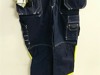 1 x werkbroek zwart/geel fluo fristads 56 - afbeelding 1 van  3