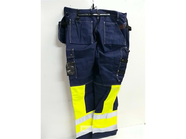 1 x werkbroek zwart/geel fluo fristads 56 - afbeelding 3 van  3