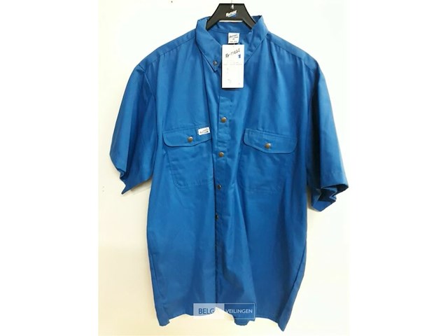 1 x werkhemd blauw fristads xl - afbeelding 1 van  3