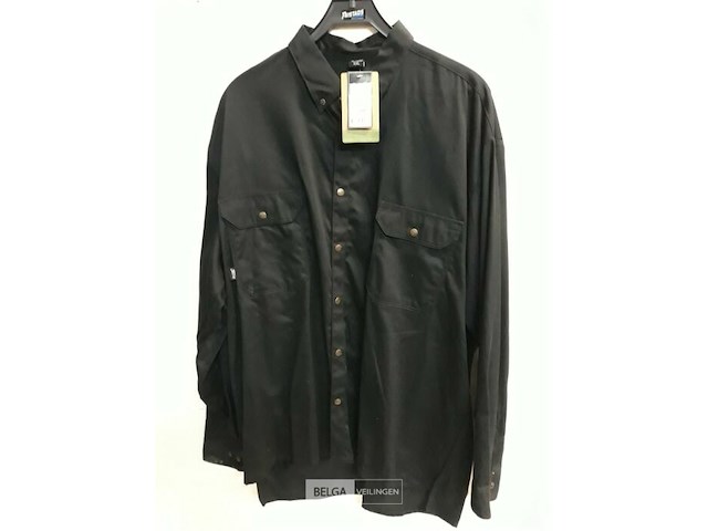 1 x werkhemd blauw fristads xxl - afbeelding 2 van  3