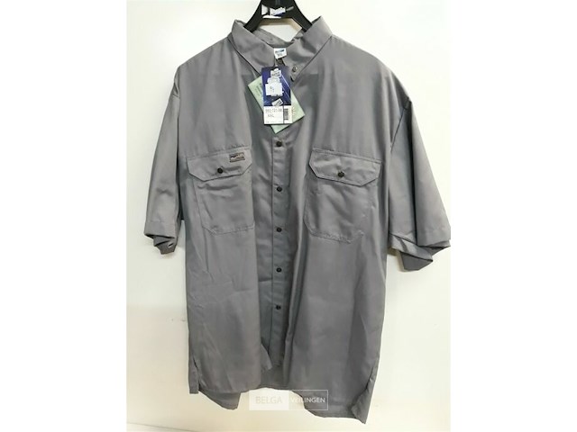 1 x werkhemd grijs fristads xxl - afbeelding 1 van  3