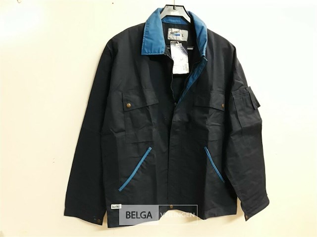 1 x werkjas blauw fristads l - afbeelding 1 van  3