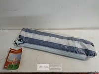 1 x windscherm blauw/wit 140cmx4m - afbeelding 2 van  3