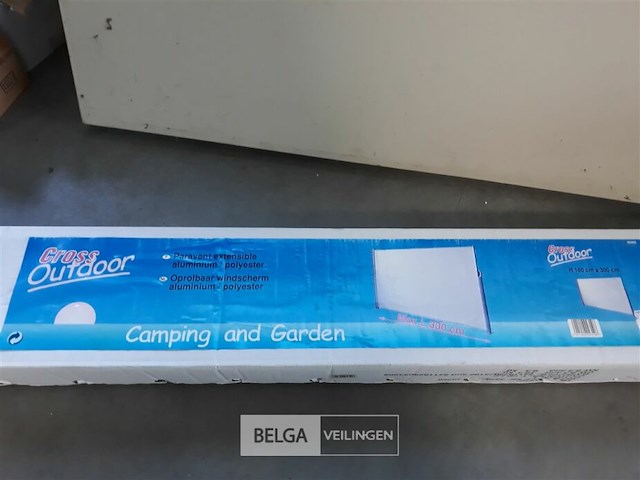 1 x windscherm oprolbaar aluminium 160cm l 3m - afbeelding 3 van  3