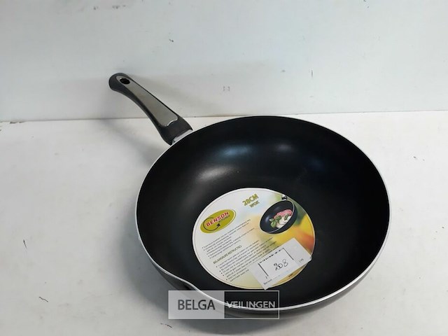 1 x wok 28 cm beschadigd - afbeelding 1 van  3