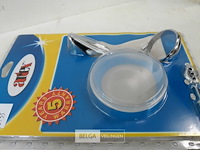 1 x zeephouder chrome met glazen schaal - afbeelding 3 van  3