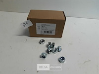 1 x zeskant borgmoer verzinkt m 10 100 stuks - afbeelding 1 van  3