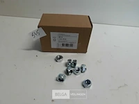 1 x zeskant borgmoer verzinkt m 10 100 stuks - afbeelding 2 van  3