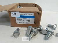 1 x zeskant tapbout verzinkt 8,8 m14 x 30 60 stuks - afbeelding 3 van  3