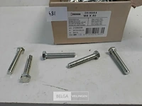 1 x zeskant tapbout verzinkt 8,8 m8 x 50 170 stuks - afbeelding 3 van  3