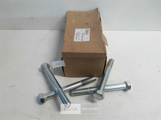 1 x zeskantbout staal m18x160 mm 16 stuks - afbeelding 2 van  3