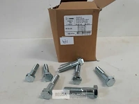 1 x zeskantbout verzinkt 8,8 m12x65 100 stuks - afbeelding 3 van  3