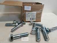 1 x zeskantbout verzinkt m14x60 mm 50 stuks - afbeelding 3 van  3