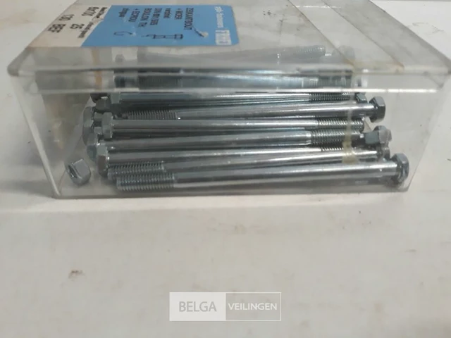 1 x zeskantbouten met moer m6x100 25 stuks - afbeelding 3 van  3