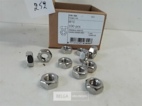 1 x zeskantmoer inox a2 m 10 100 stuks - afbeelding 3 van  3