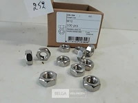 1 x zeskantmoer inox a2 m 10 100 stuks - afbeelding 3 van  3