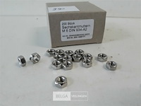 1 x zeskantmoer inox a2 m 6 200 stuks - afbeelding 3 van  3
