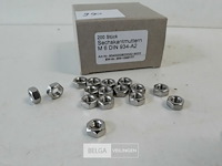 1 x zeskantmoer inox a2 m 6 200 stuks - afbeelding 3 van  3
