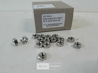 1 x zeskantmoer inox a2 m 6 200 stuks - afbeelding 3 van  3