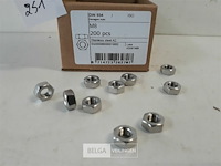 1 x zeskantmoer inox a2 m 8 200 stuks - afbeelding 3 van  3