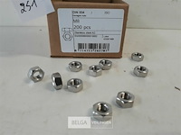 1 x zeskantmoer inox a2 m 8 200 stuks - afbeelding 3 van  3