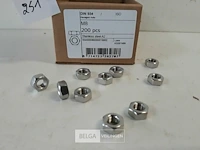 1 x zeskantmoer inox a2 m 8 200 stuks - afbeelding 3 van  3
