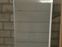 1 x zijwand voor douchebak 90 cm - afbeelding 1 van  3