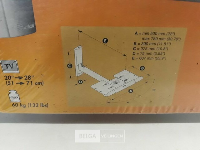 1 x zwenk-arm voor tv of computer/laptop - afbeelding 3 van  3