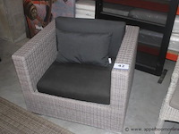 1-zit weaving grijs incl. zit en rugkussens - afbeelding 1 van  2