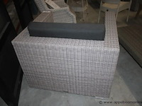 1-zit weaving grijs incl. zit en rugkussens - afbeelding 2 van  2
