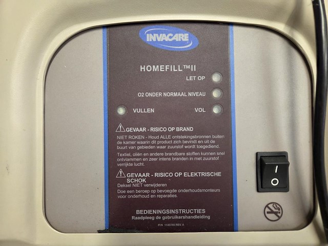 1 zuurstofcompressor invacare home fill ii - afbeelding 1 van  7