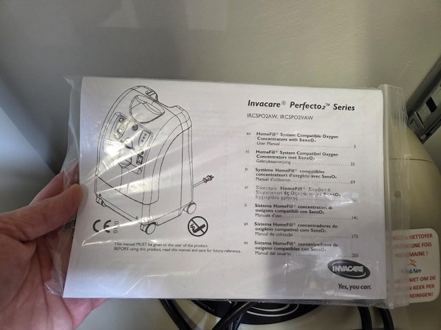 1 zuurstofcompressor invacare perfecto2 - afbeelding 4 van  5