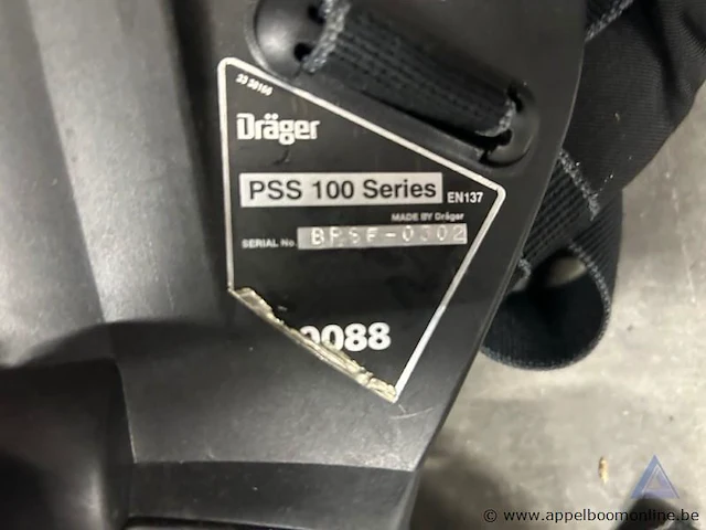 10 ademluchttoestellen dräger pss 100 series, ongebruikt of gebruikt gebruikt - afbeelding 2 van  2
