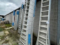 10 aluminium ladderelementen solide. werking niet gekend.