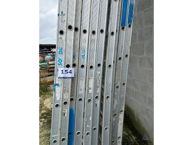 10 aluminium ladderelementen solide. werking niet gekend. - afbeelding 2 van  2
