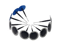 10 bandreparatieankers met 6mm patch kraft&dele - afbeelding 3 van  3
