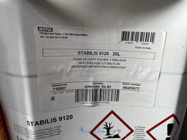 10 bidons watermengbaar koelsmeermiddel motul - 20 l - afbeelding 3 van  4