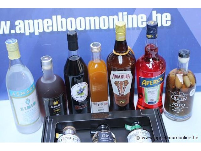 10 div flessen sterke drank, wo aperol, amarula - afbeelding 2 van  3
