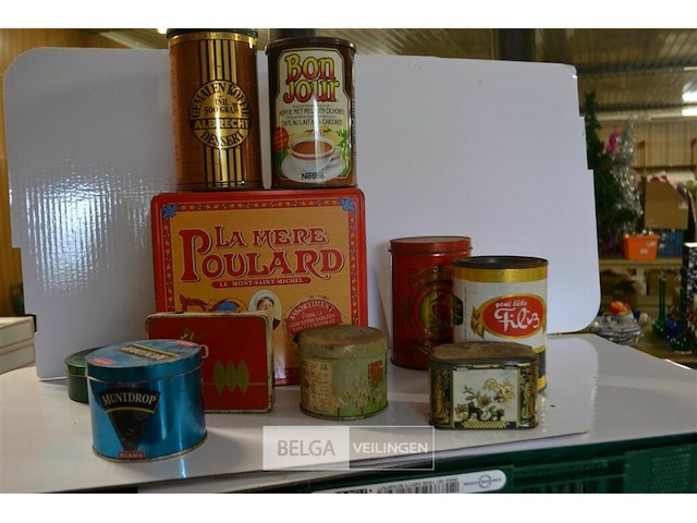 ±10 div. vintage blikken - afbeelding 1 van  4