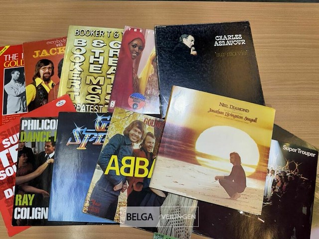 ± 10 diverse langspeelplaten various artists/bands vinyl - afbeelding 1 van  5