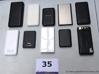 10 diverse powerbanks, werking niet gekend