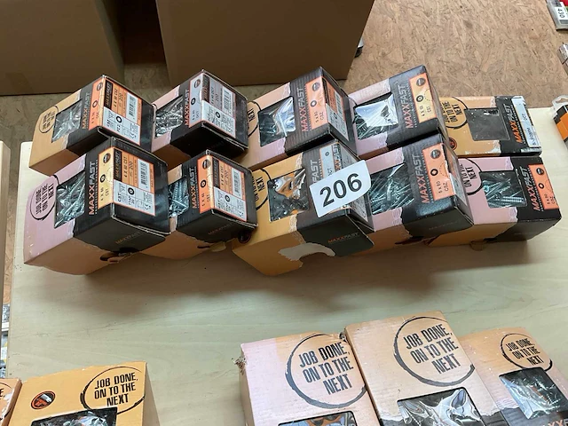 10 dozen hout schroeven deels inox - afbeelding 1 van  9